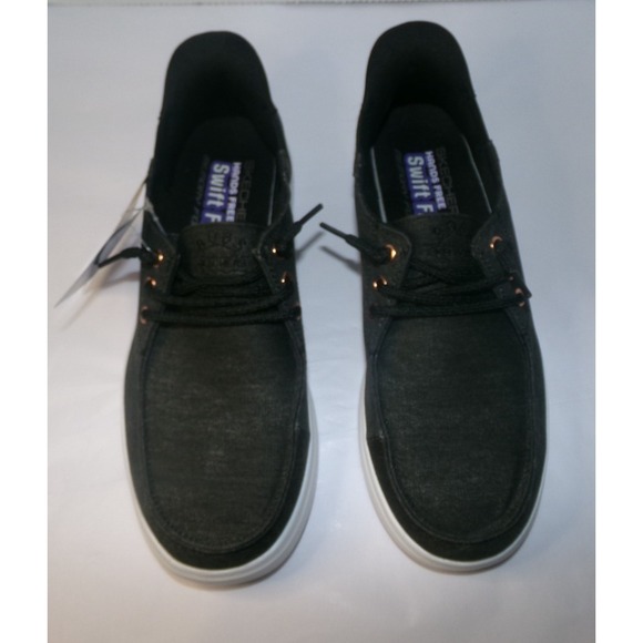 Skechers Bobs  Women Shoes 9.0 Slip ins Swift Fit‎ Hands Free Black Heather - Picture 5 of 7